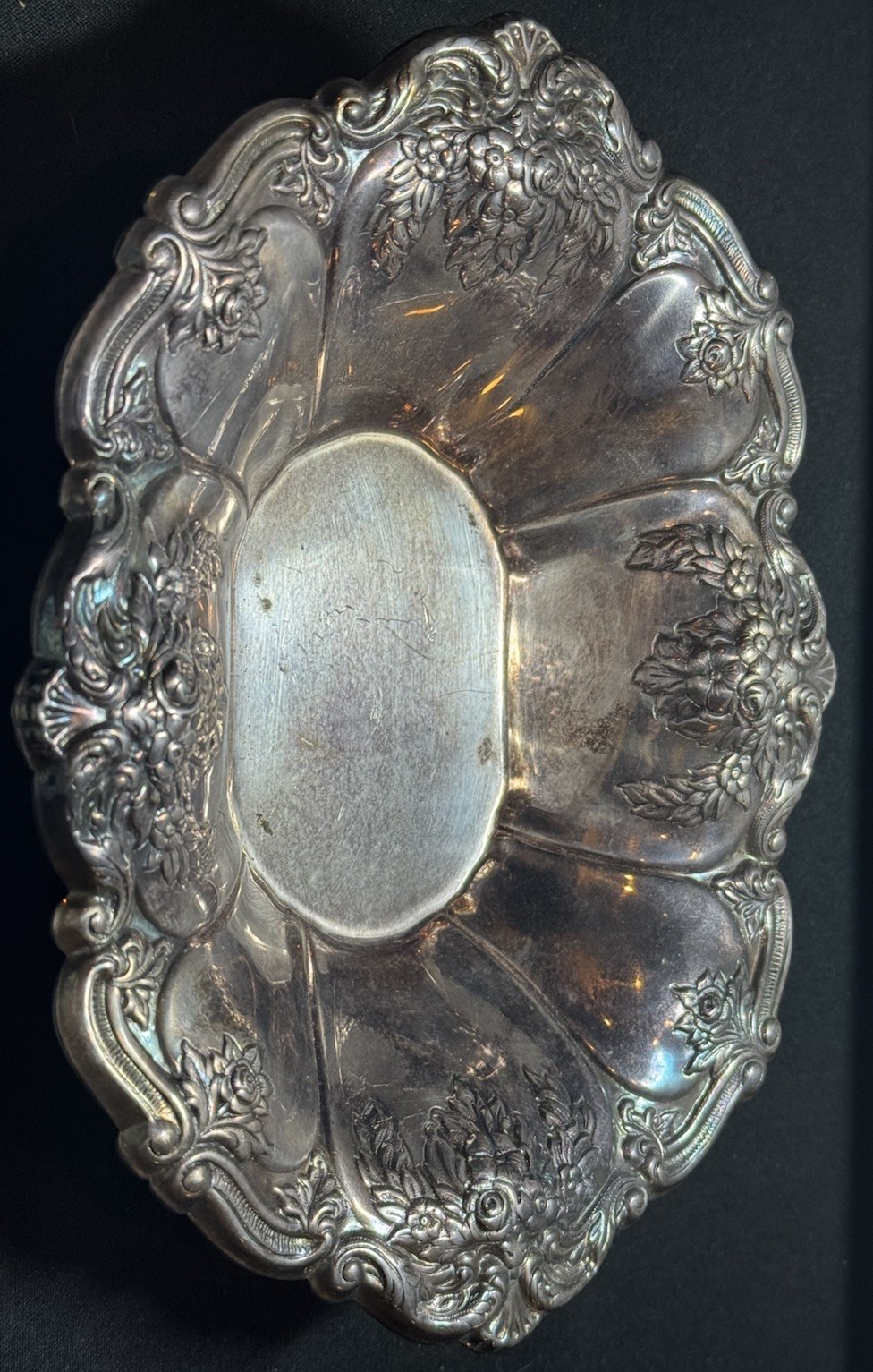 Vintage Four Footed Silver-plated Bon Bon Dish Wallace Silver St. Regis pattern