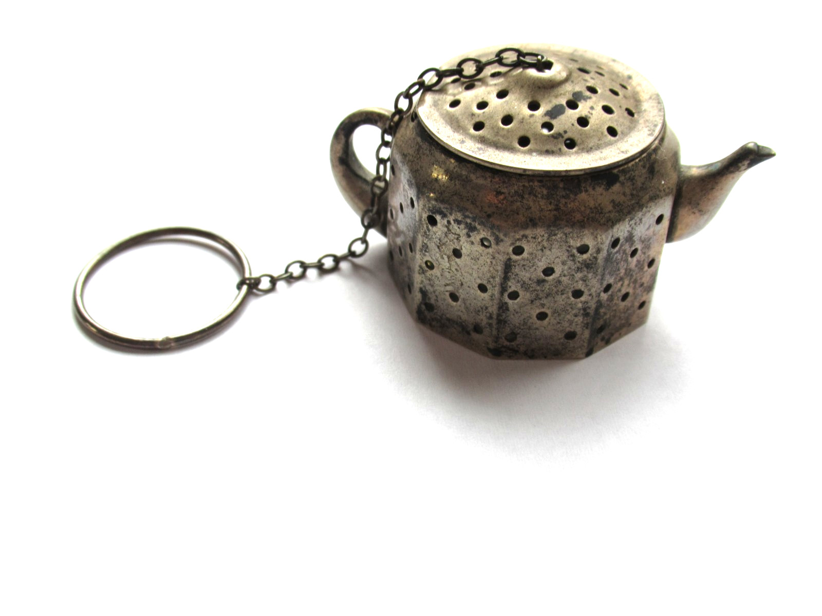 Darling Vintage Sterling Tea Pot Shape Tea Strainer Infuser Amcraft Mass