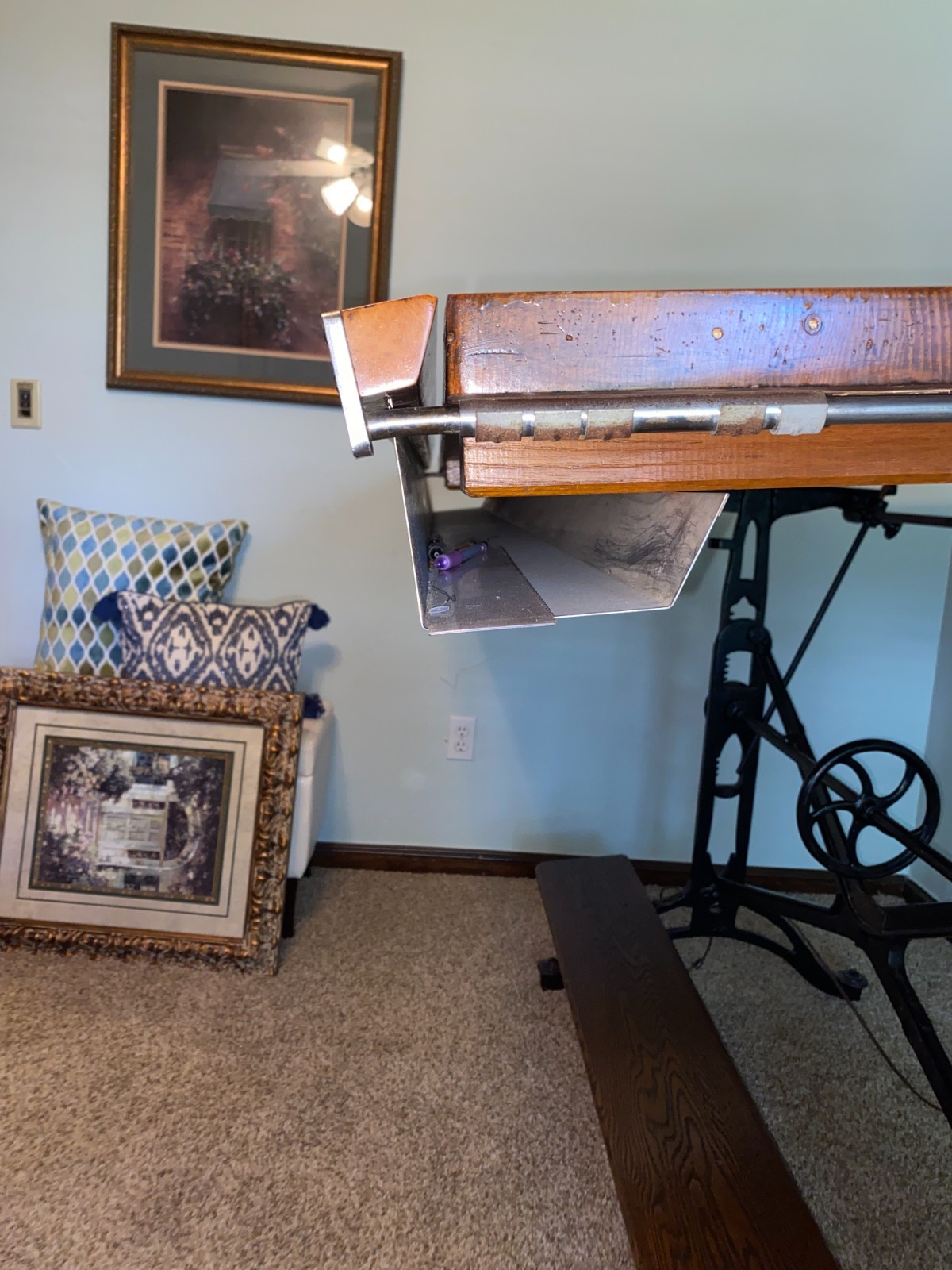 drafting table vintage Keuffel & Esser K & E, American Eagle Drafting Table