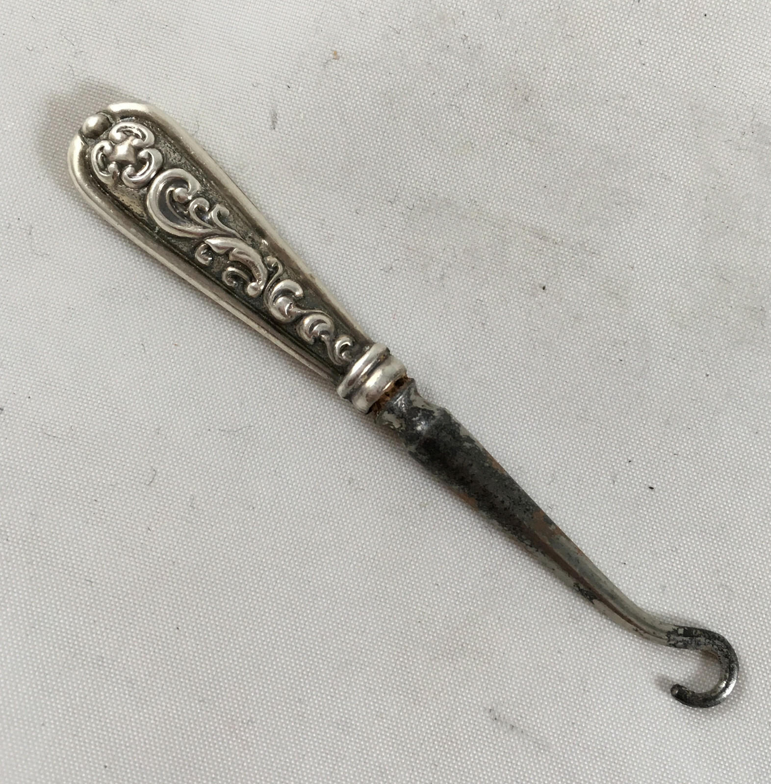 Victorian Silver Glove Hook William Devenport Birmingham 1896 A70017