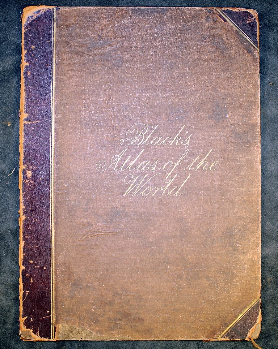 1865 Map Eastern United States Black’s Atlas Edinburgh Bartholomew Antique Color