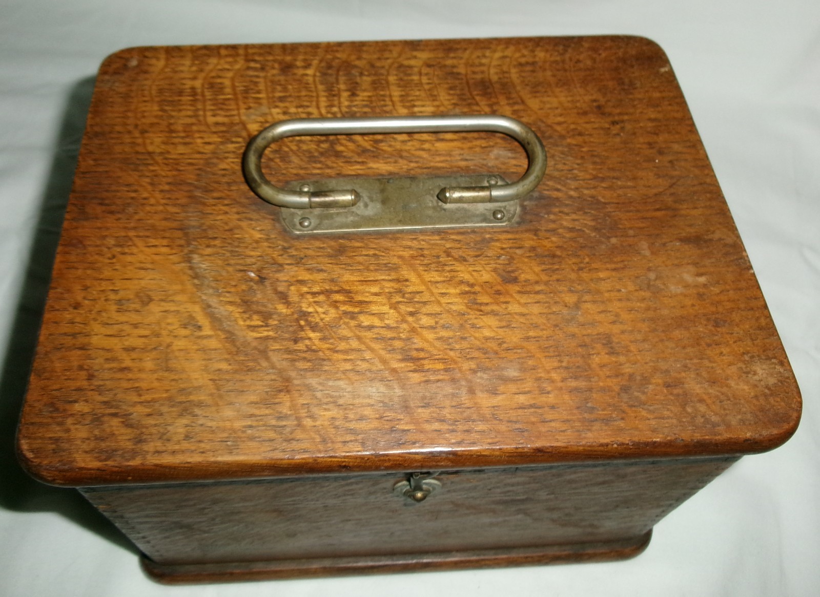 ANTIQUE PRIMITIVE WOOD DOCUMENT BOX HOME OFFICE BILLS PAPERS RECEIPTS CASH LATCH