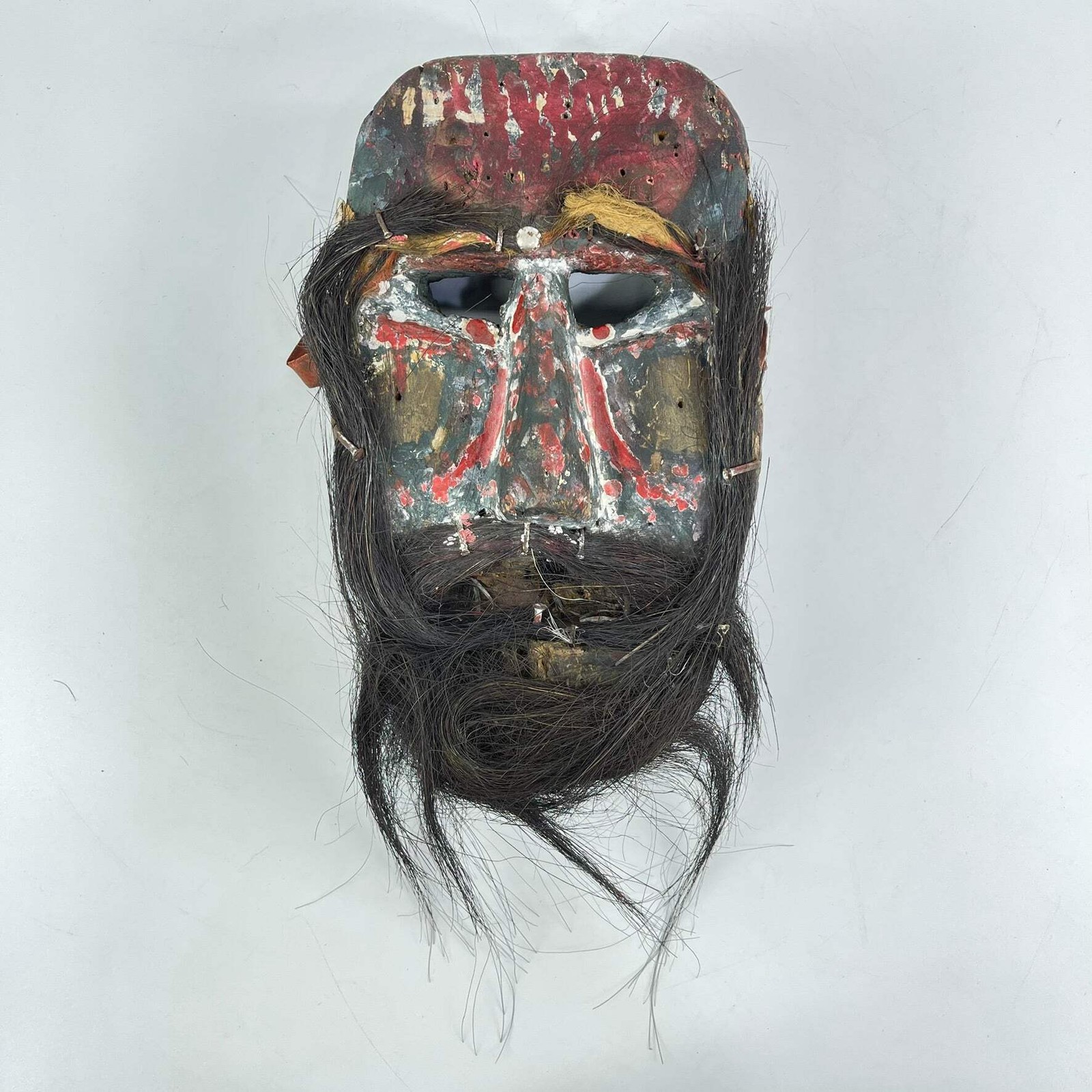 Ibibio Carved and Painted Cross River Mask Nigeria