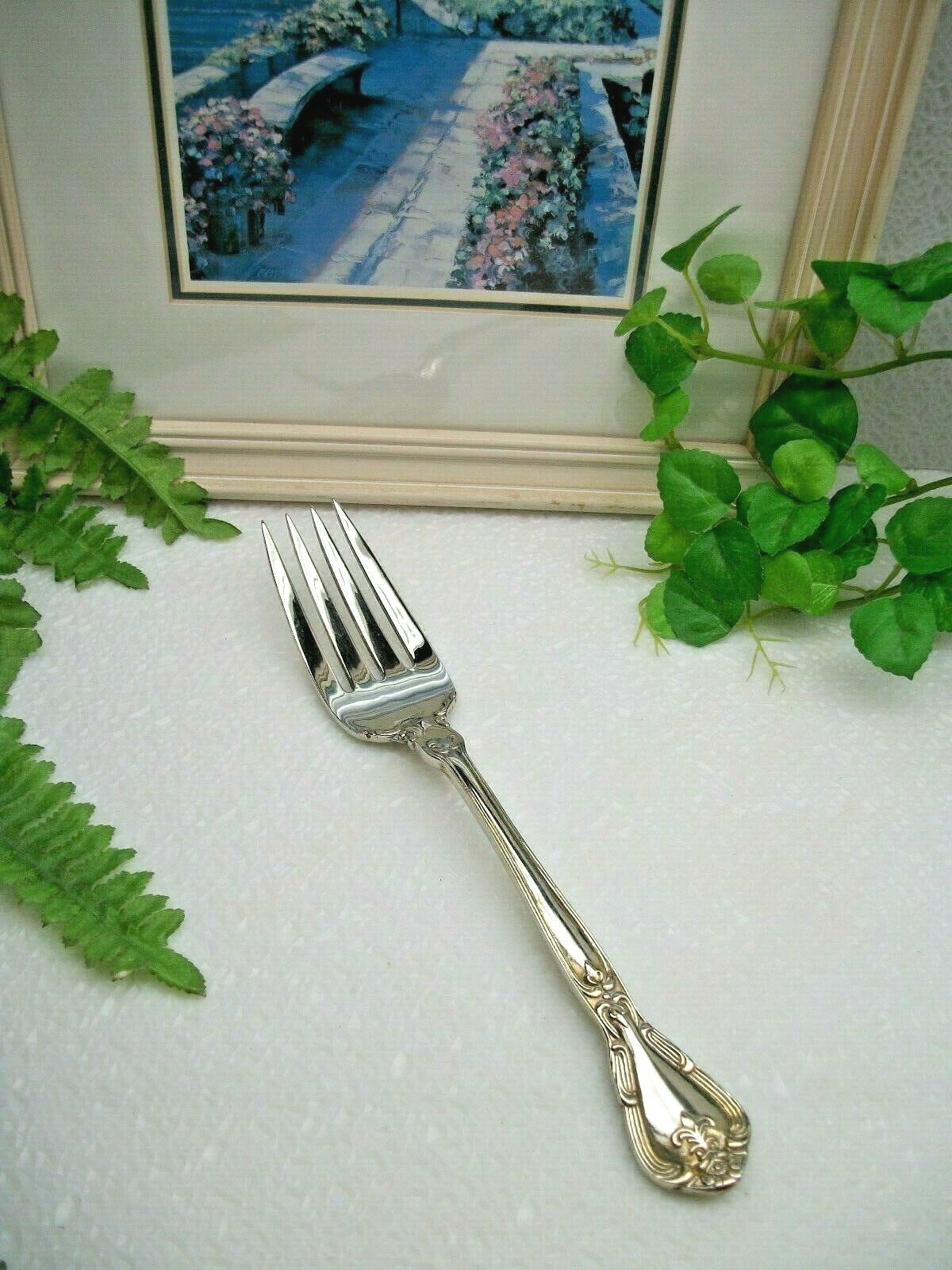 Retired Godinger Silver GRAND MASTER Silverplate Cold Meat Serving Fork