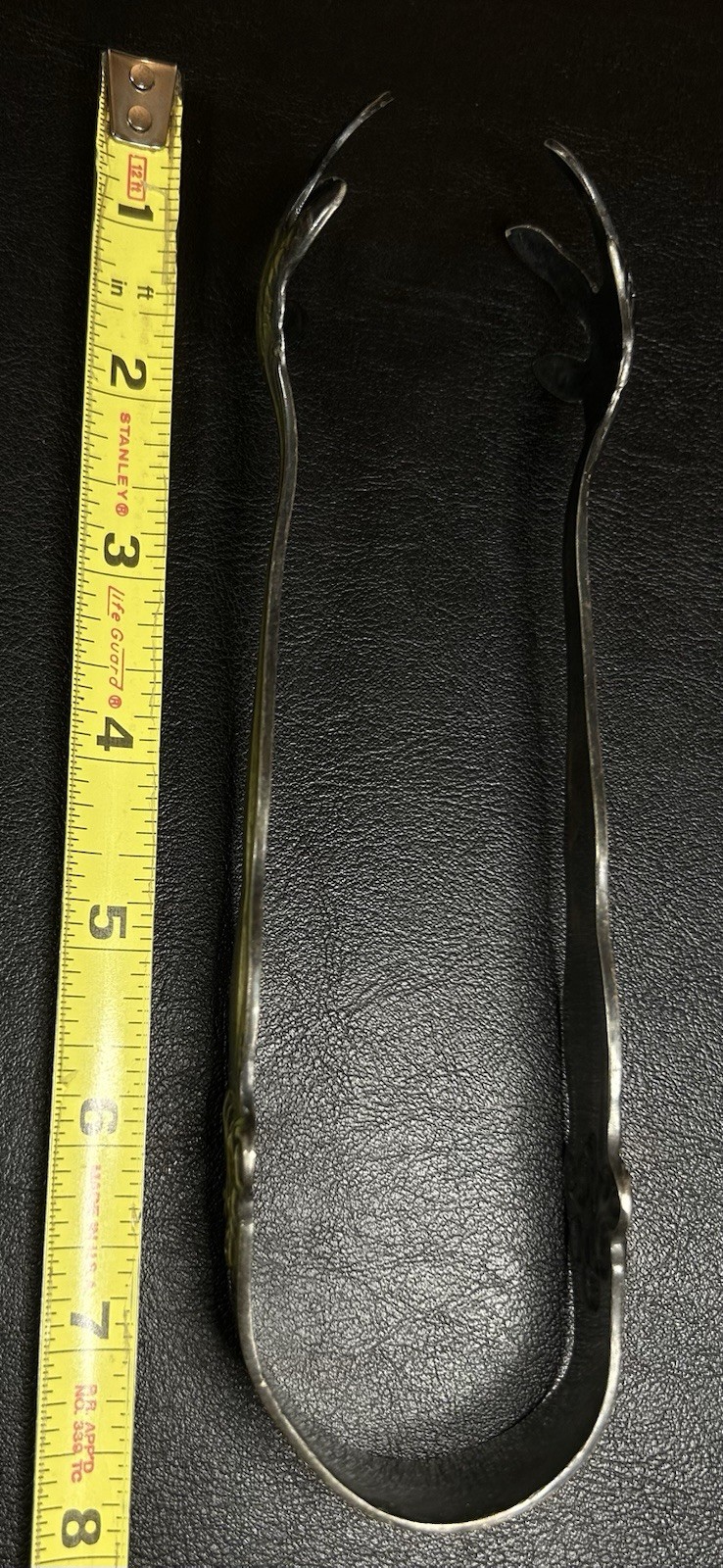 ANTIQUE Victorian American Silver Signed 7” Claw Sugar Tongs