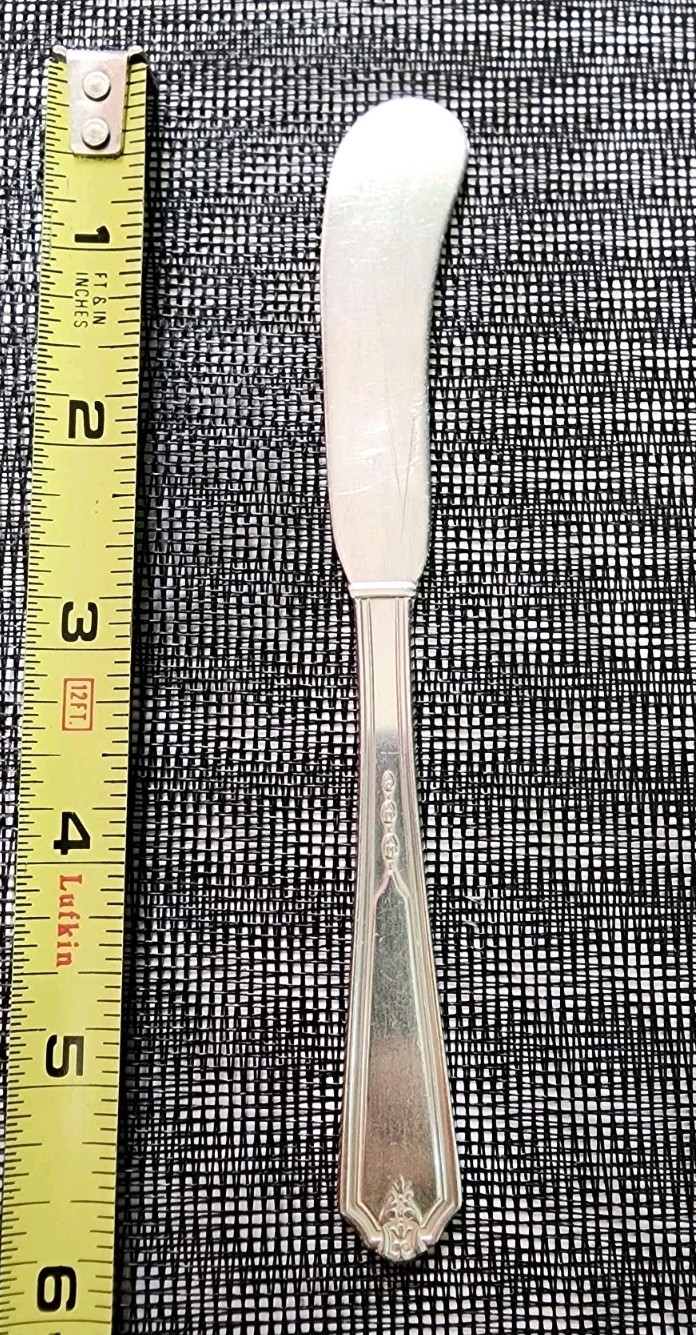 GORHAM ANTIQUE c1923 VANITY FAIR PATTERN SILVERPLATED BUTTER SPREADER 🧈