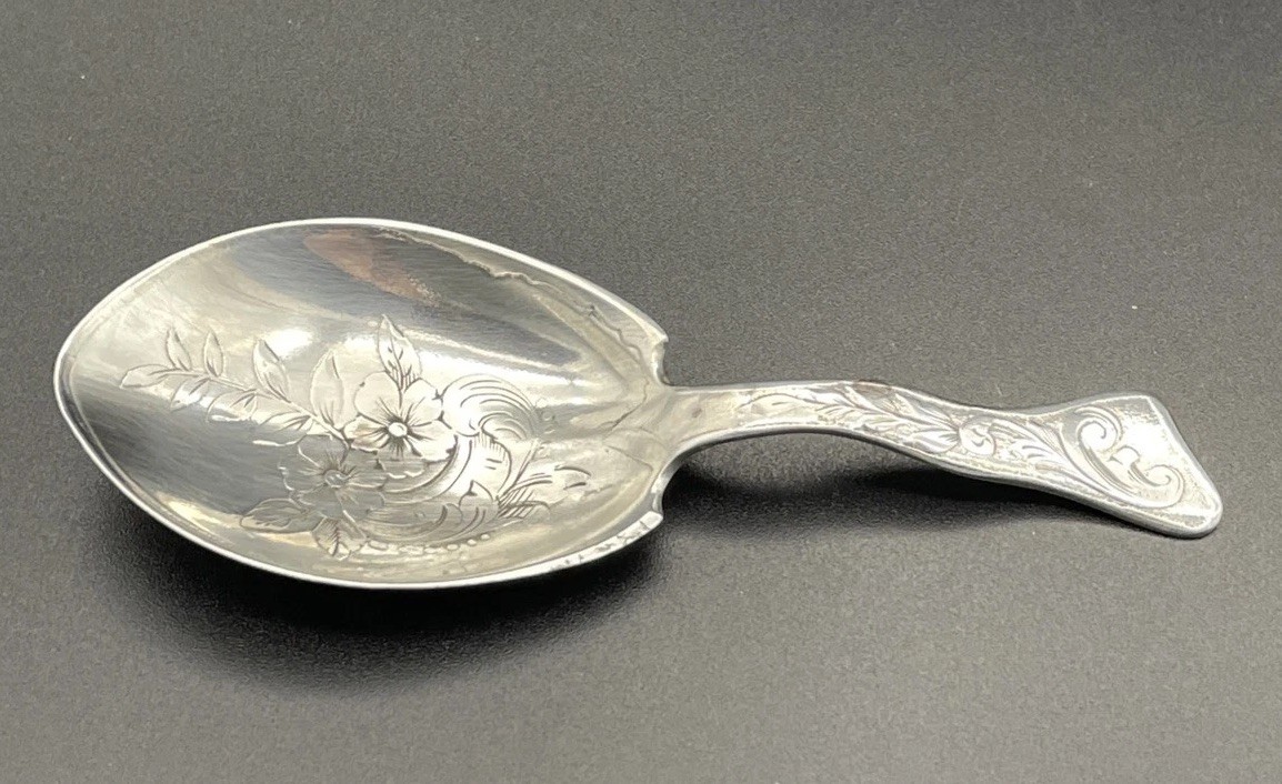 Gorham Sterling Silver Tea Caddy Spoon / Scoop Aesthetic No Monogram 405