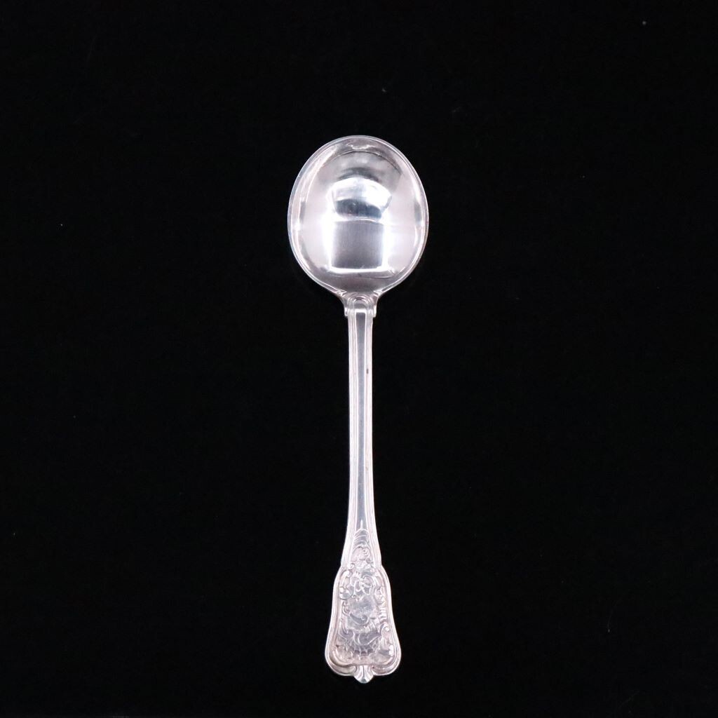 A. Michelsen. Sterling Silver Bouillon Spoon – Rosenborg