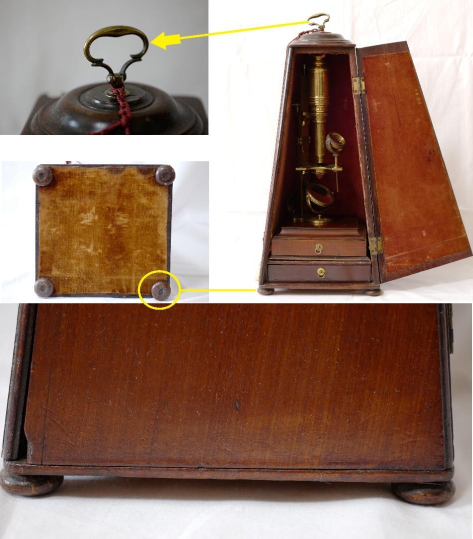 microscope antique collectible John Cuffe’s compound microscope Maltese cross