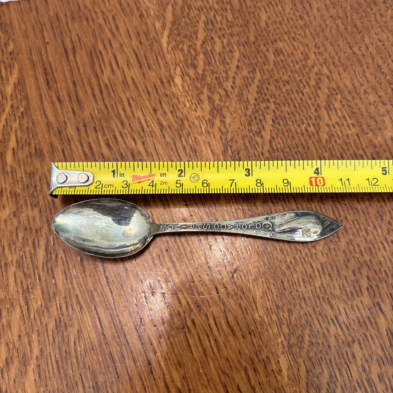 Antique H H Tammen Native American Face Souvenir Spoon Sterling Colorado Springs
