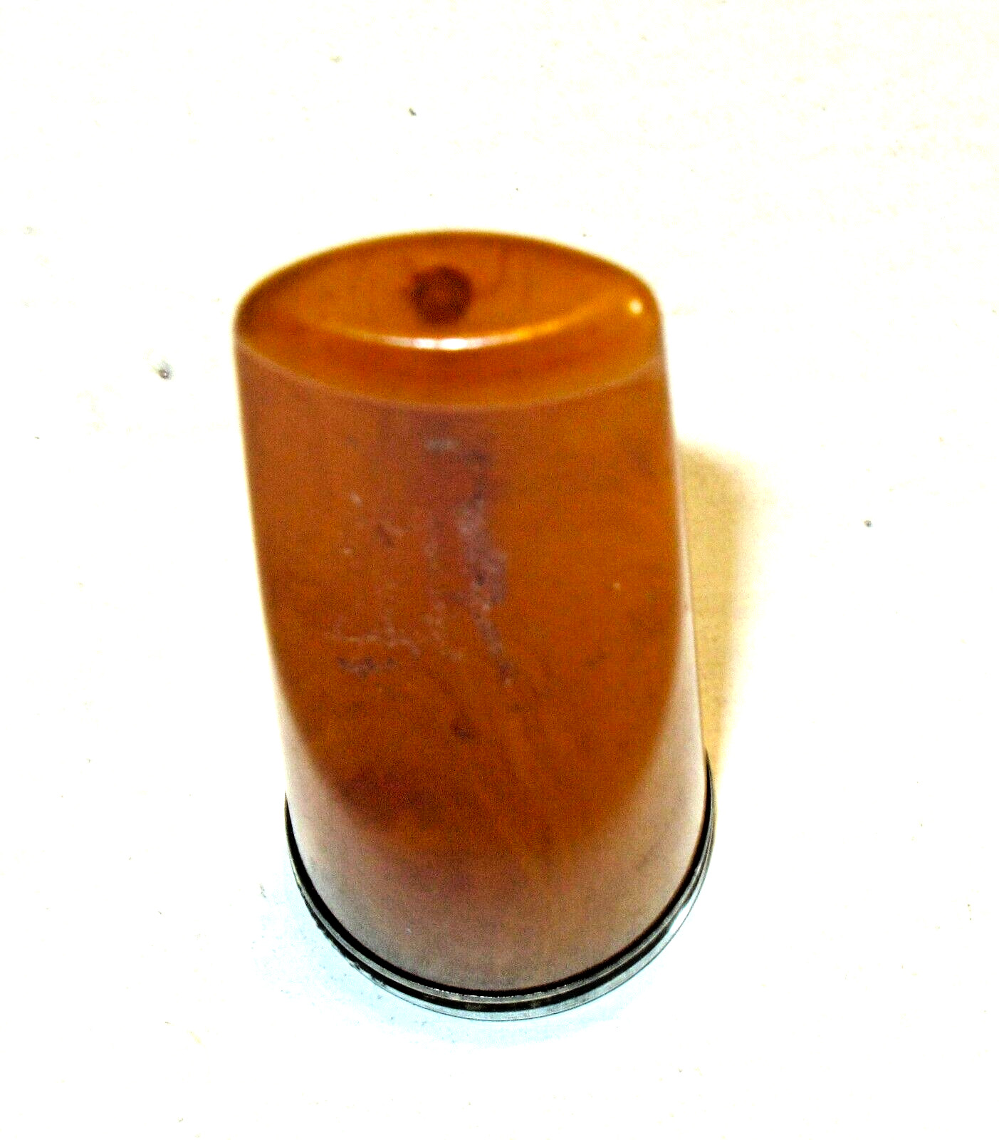 Antique Bakelite Cigar Holder 1920’s Art Deco Sterling & Butterscotch Tobacciana