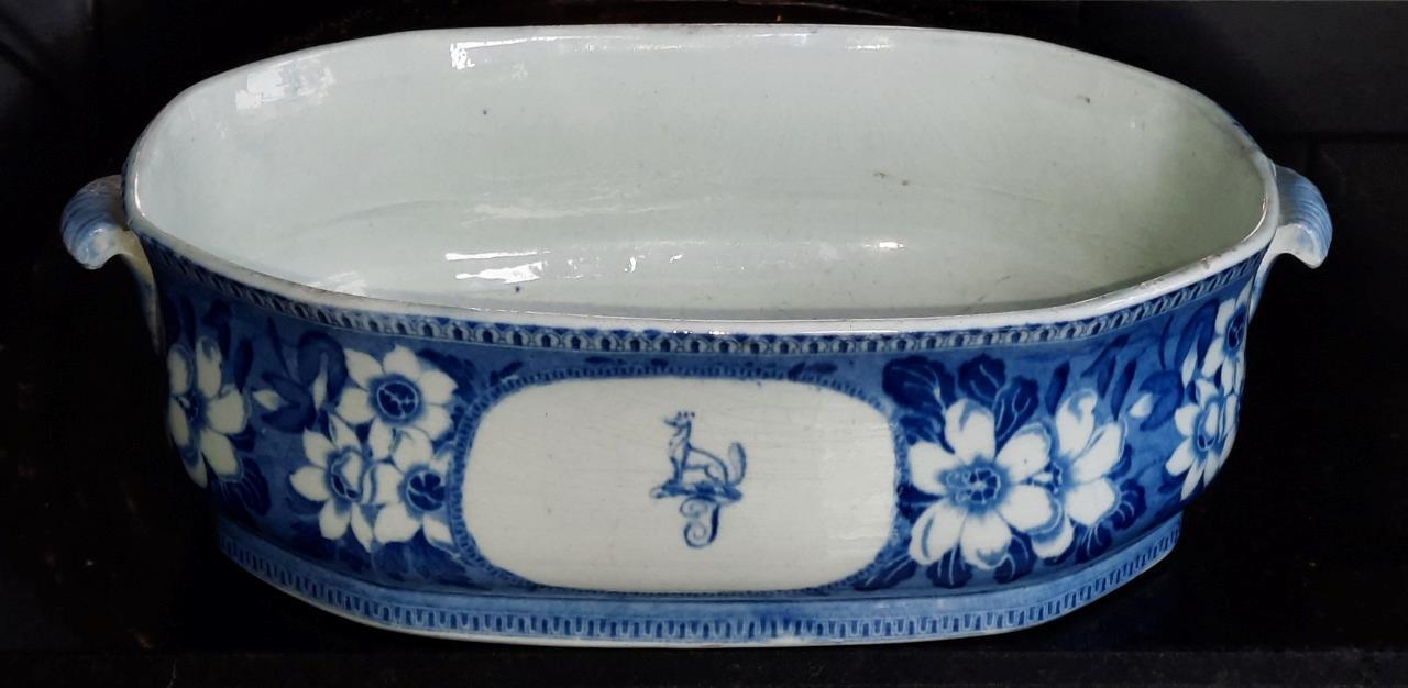 Very Rare Georgian John Rogers Armorial Pearlware Transferware Serving Dish 1820