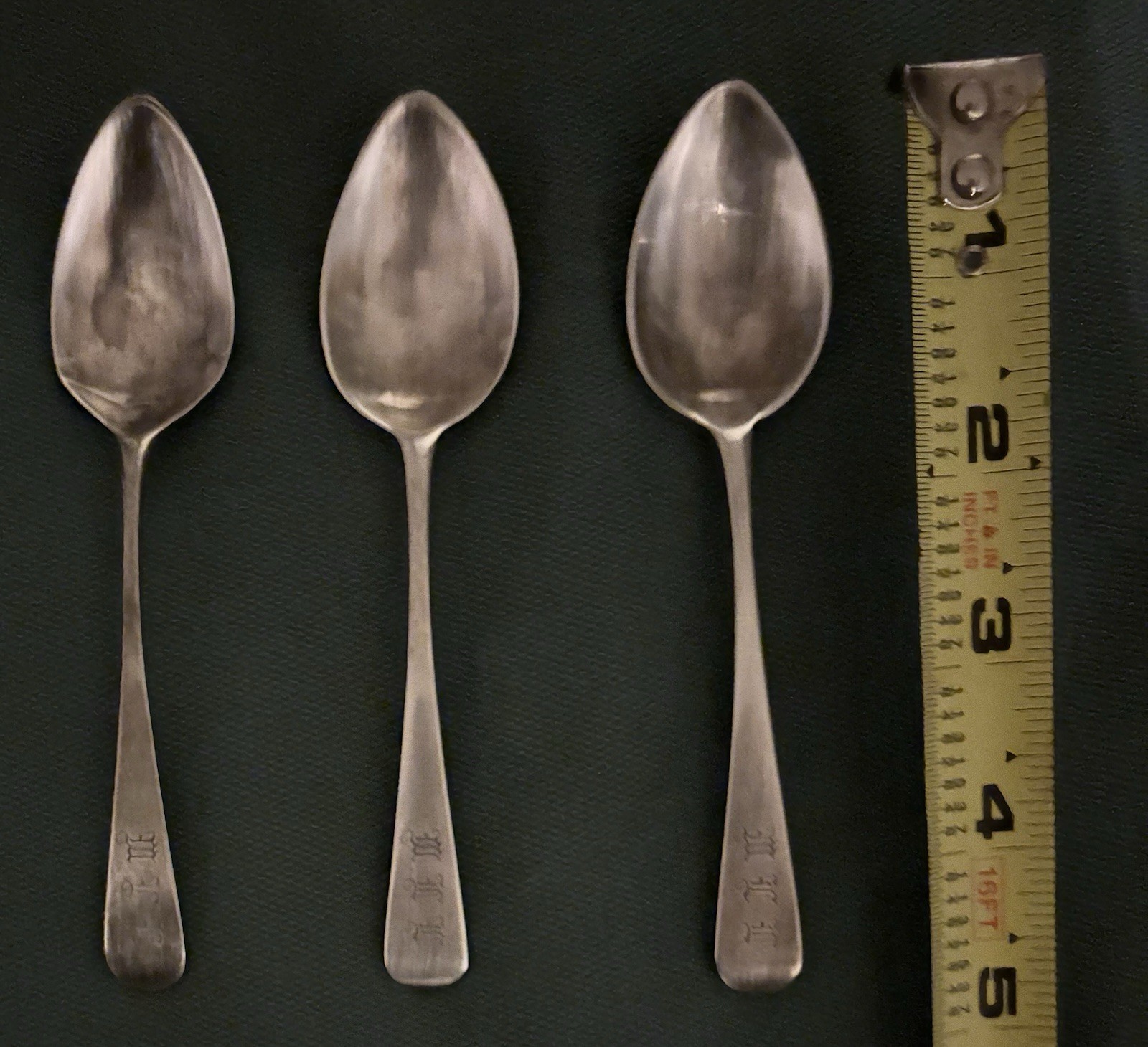 1794 Sterling Silver George 111 Serving Spoons By Solomon Hougham
