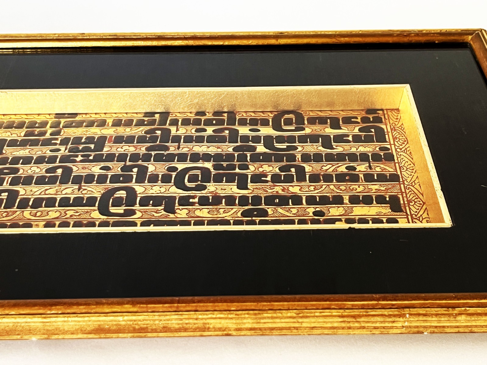 ANTIQUE BURMESE KAMMAVACA PALI BUDDHIST PRAYER PANEL TEXT MANUSCRIPT MYANMAR