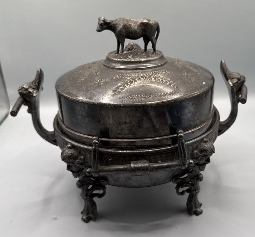 Middletown plate company Silver Antique Butter Dish