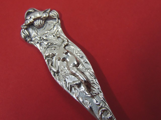 Vintage SOLID Sterling Silver Watson “Goddess w/ Flowers” Spoon 37 grams