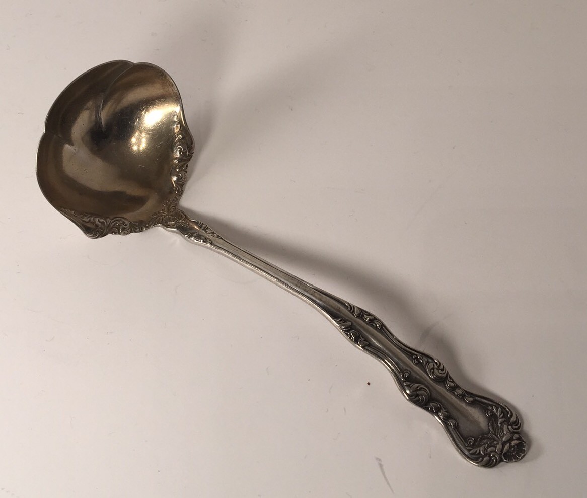 ORIENT VENICE Holmes & Edwards XIV Ladle Gold Wash 1924 Silverplate