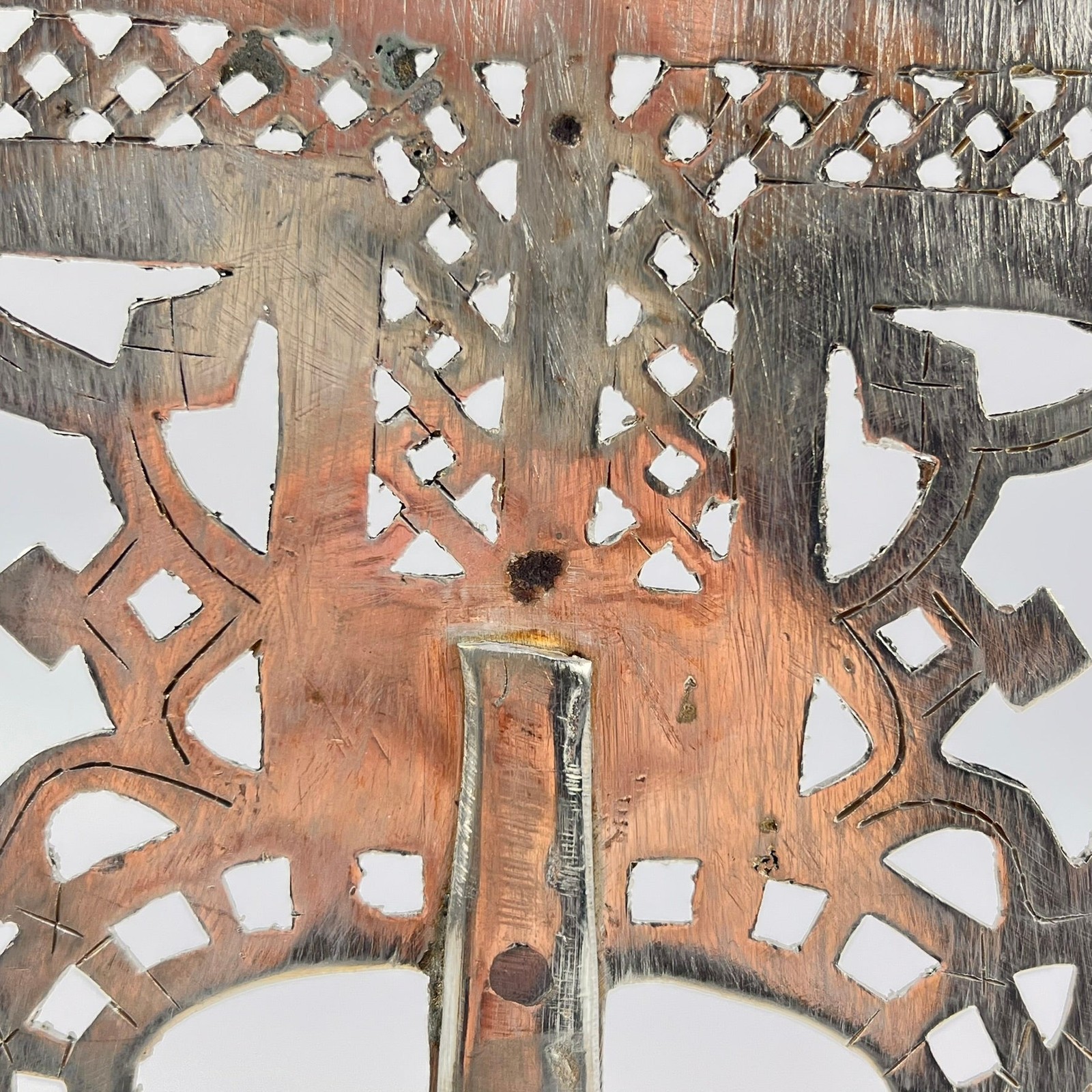Silver Colored Coptic Processional Cross Ethiopia