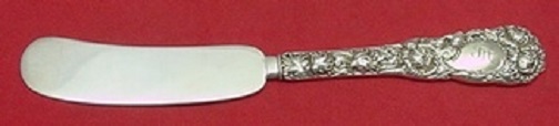 Chrysanthemum by Durgin Sterling Silver Cheese Knife Large 6 1/2″ Heirloom