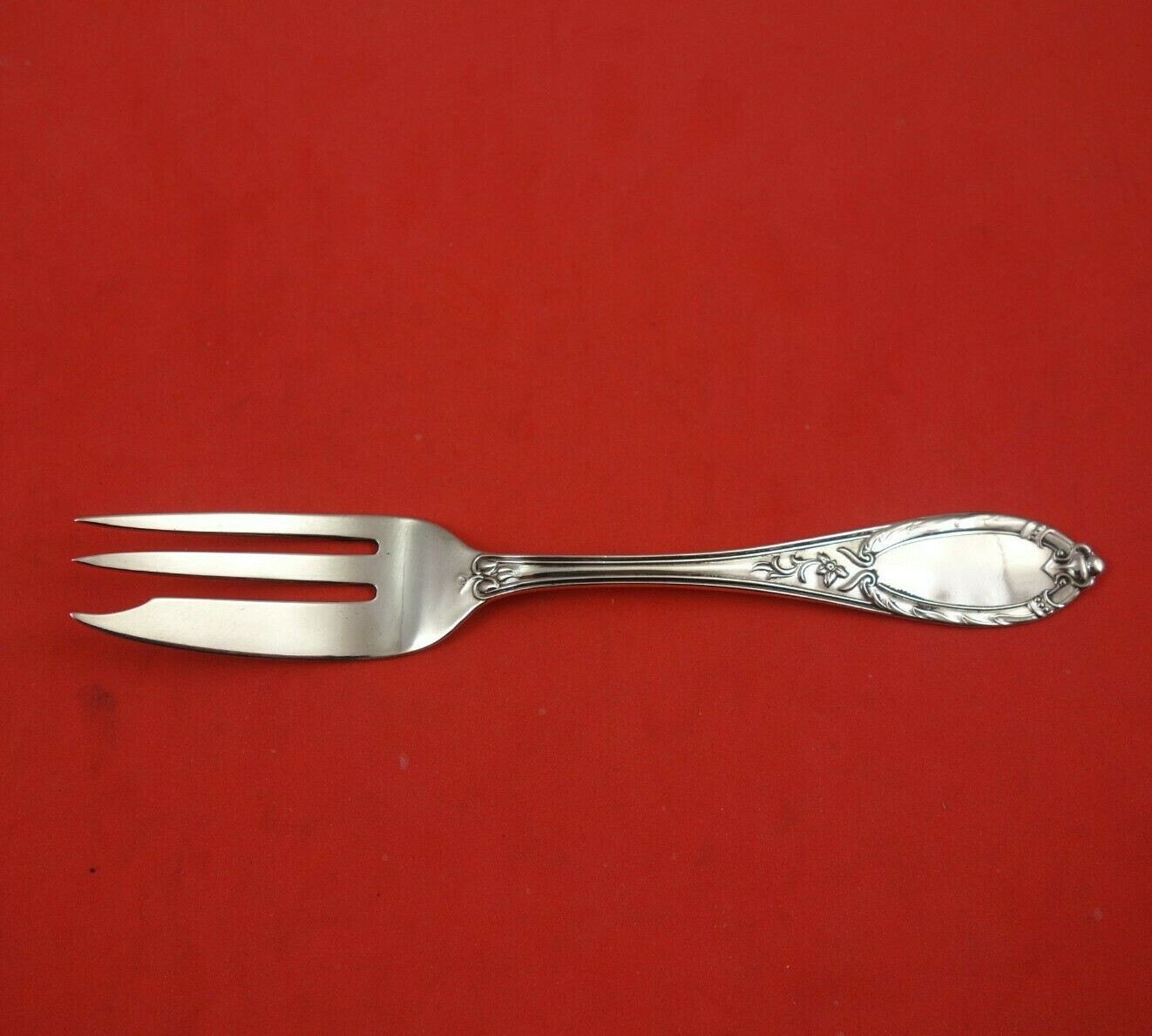 Laurel by Hotchkiss and Schreuder Sterling Silver Dessert Fork 6″ Silverware