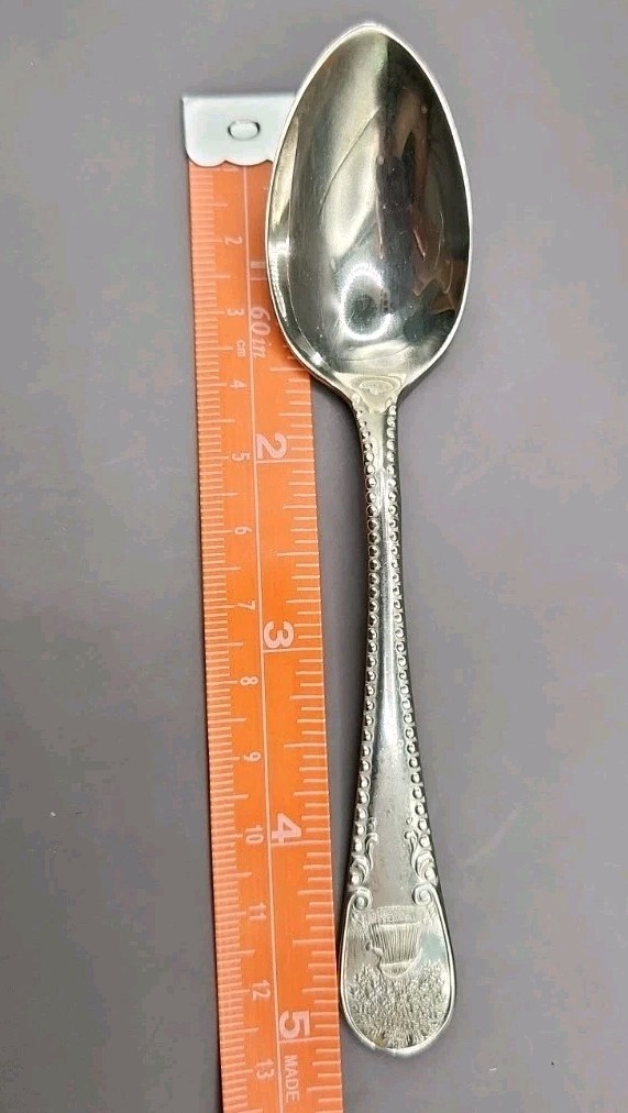 Antique South American Silver Solid Company Teaspoon 5 1/8″