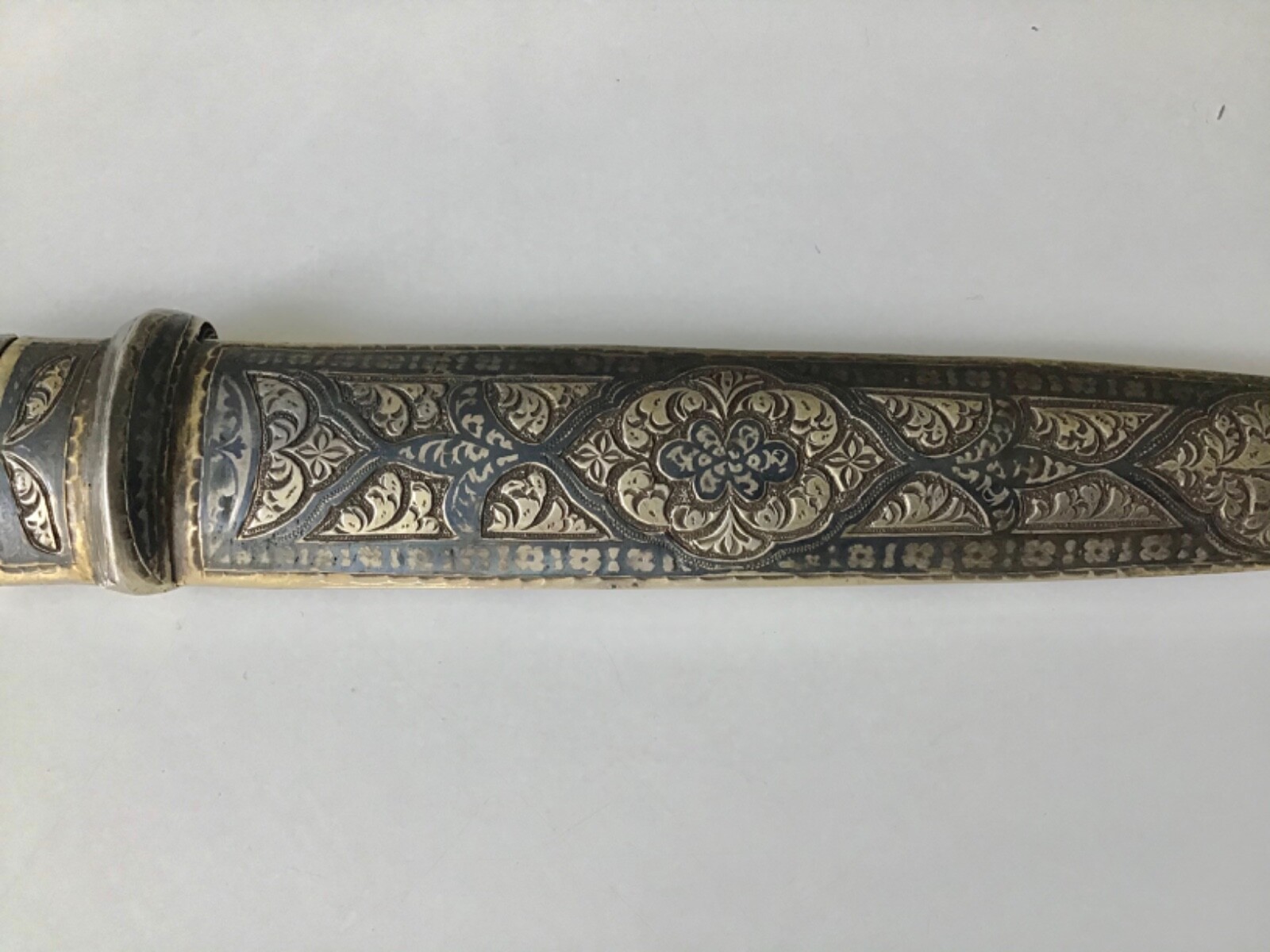 Russian silver antique niello Dagger Caucasian Kindjal knife ottoman