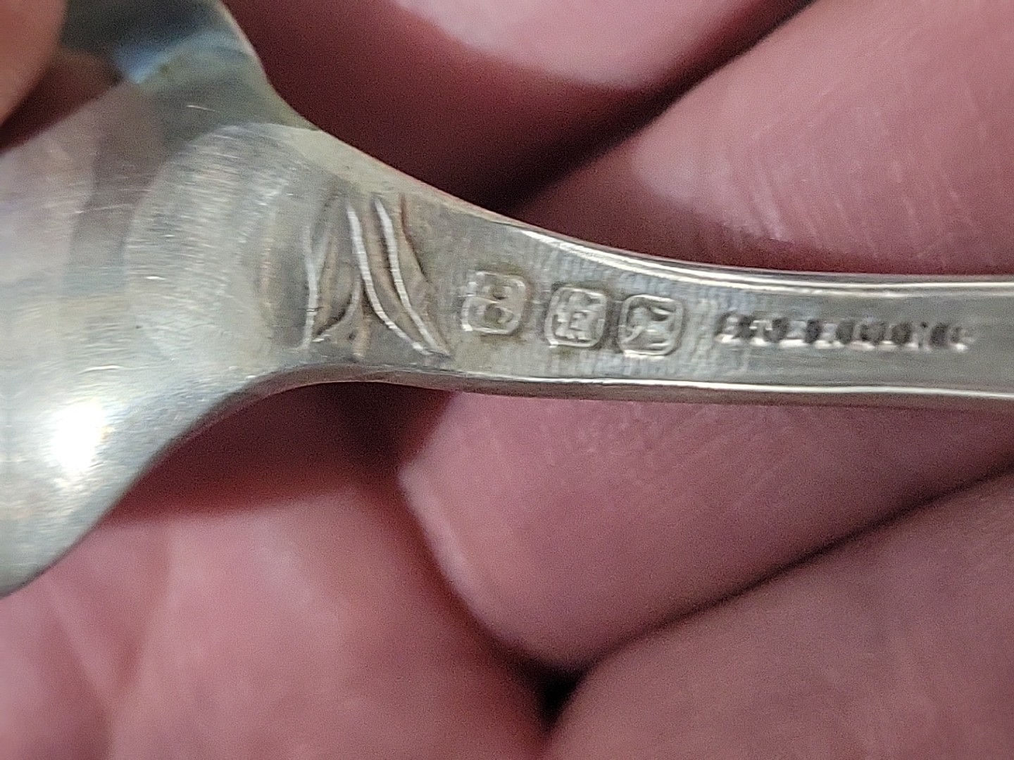 Antique Silver Souvenir Spoon Ellis & Co P. W. Canada Niagara Falls Bison Musket