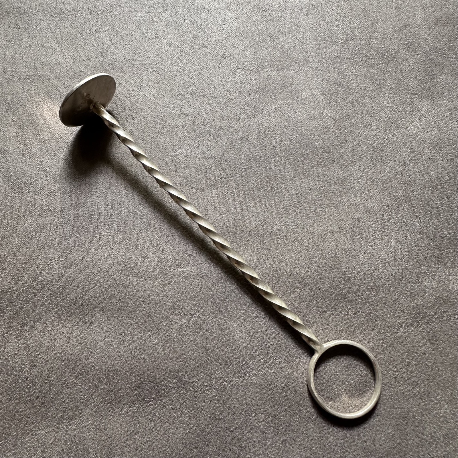 ANTIQUE SILVER PLATE DRINKS MUDDLER MIXER STIRRER MADE IN ENGLAND
