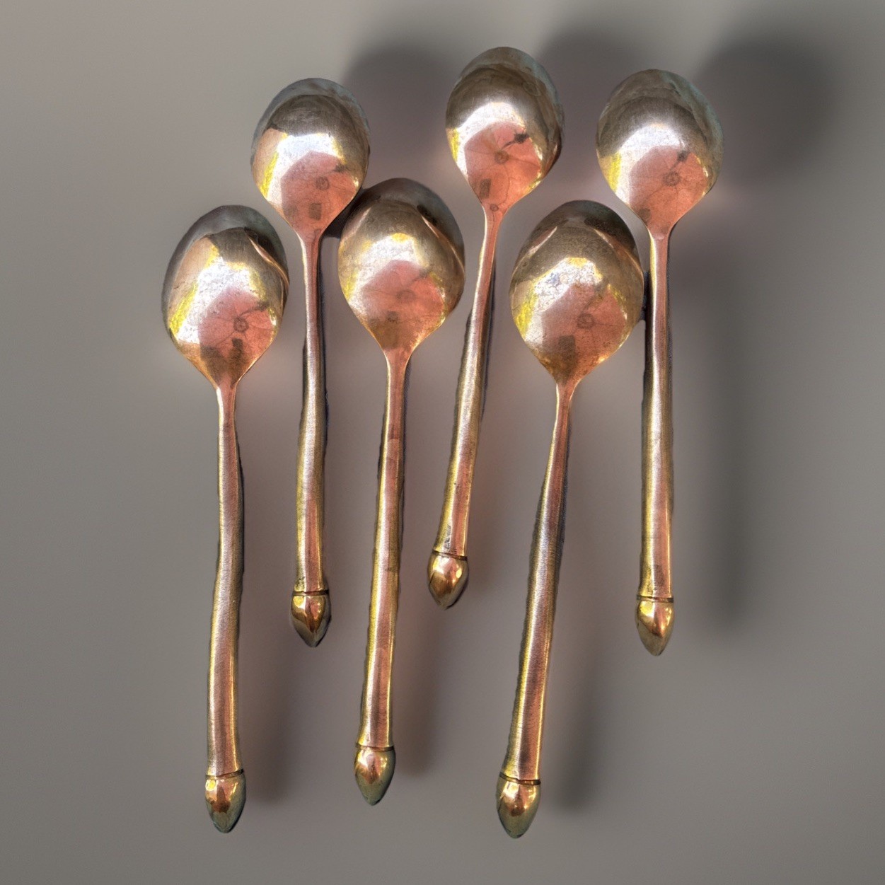 Tulip Bud Heavy Flatware Silver Plated Curved Stem Similar Izabel Lam Sphere
