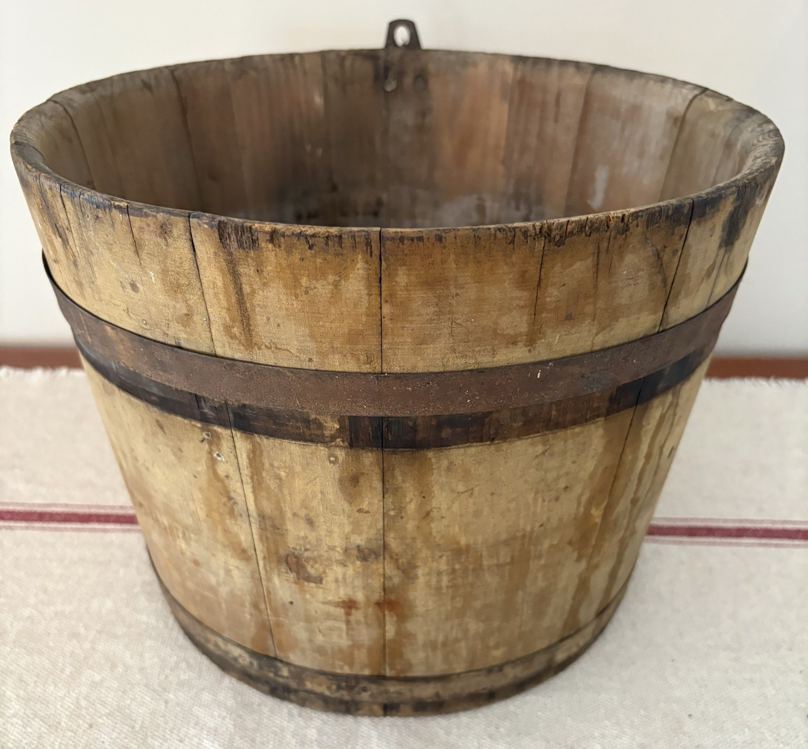 Early Shaker Sap Bucket / Pail signed NORTH Family ENFIELD NH