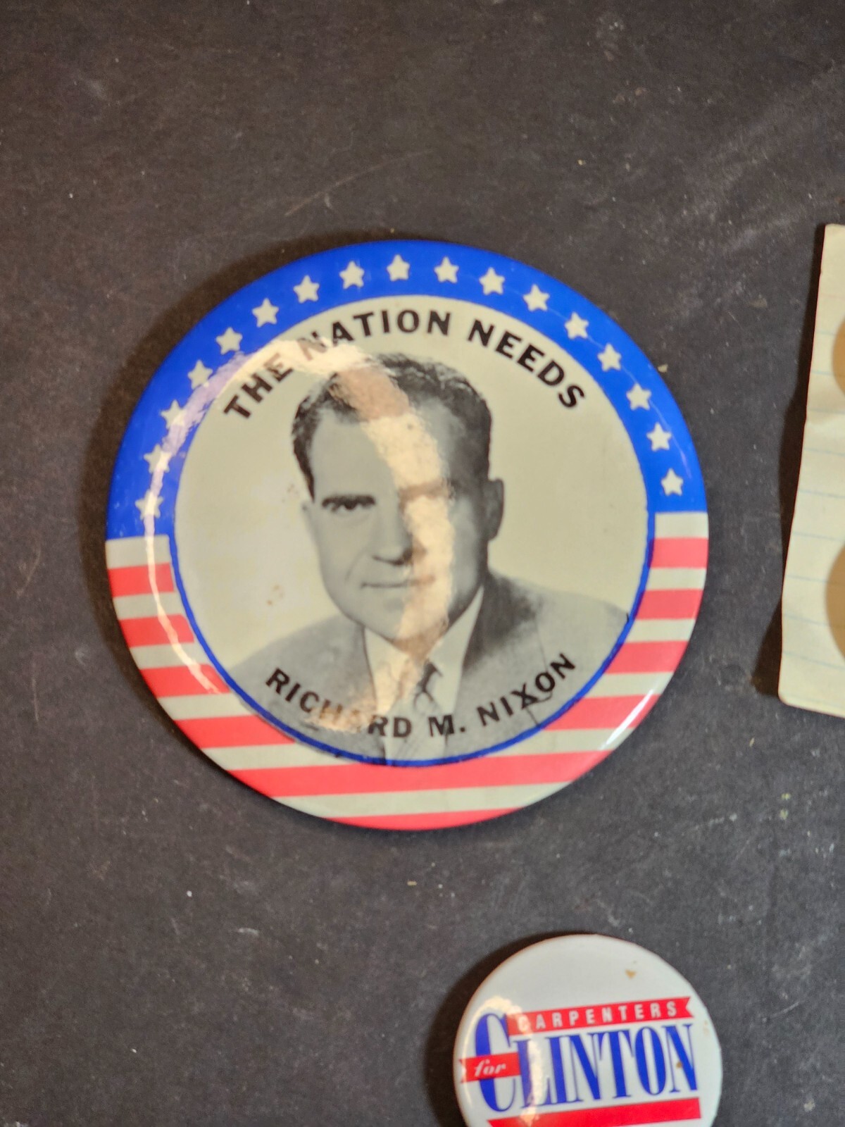 Collection of political buttons Nixon.perot,Ike.and Dick