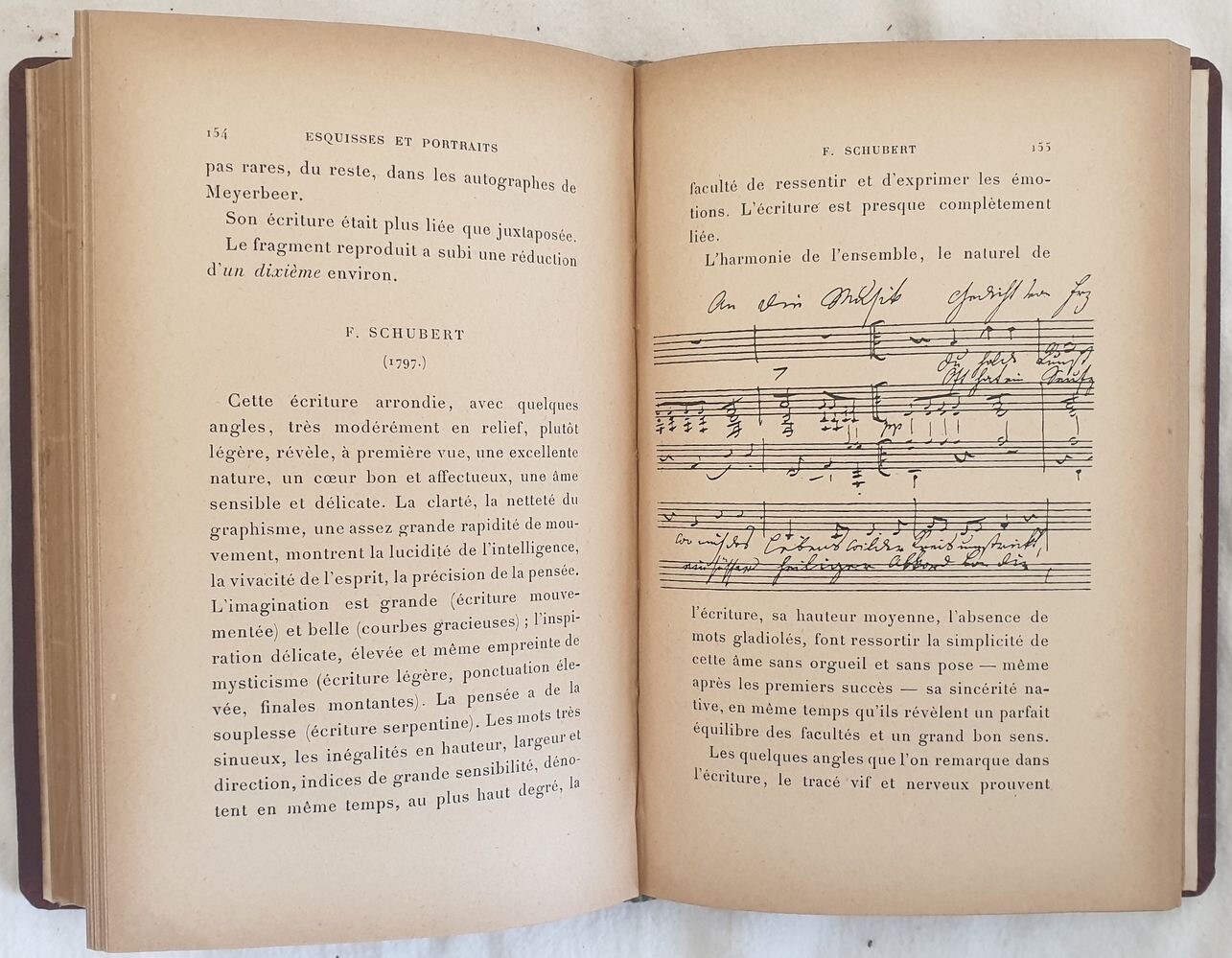 VAUZANGES Handwriting of Famous Musicians Graphology Script Music Writing 1913