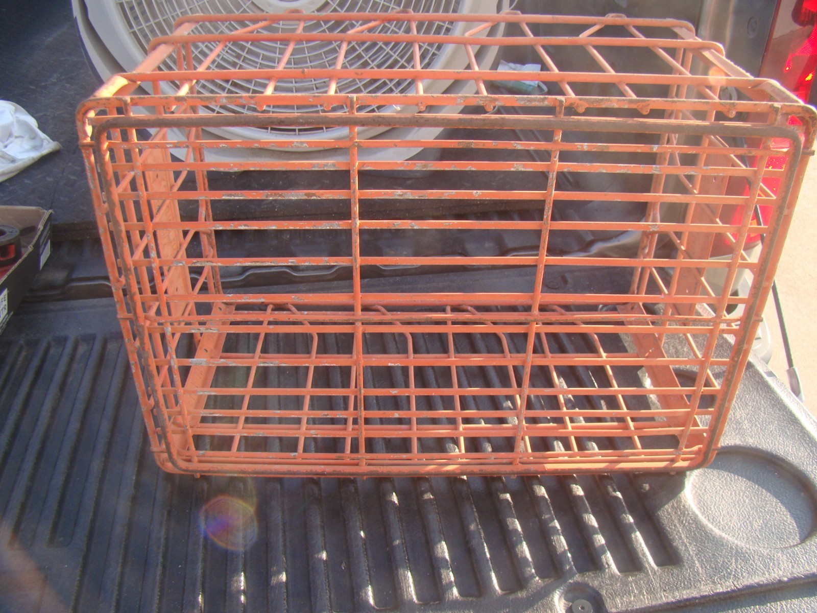 Vintage Rare Farmland 70 Dairy Metal Milk Crate 18 3/4″ x 12 1/2″ x 1