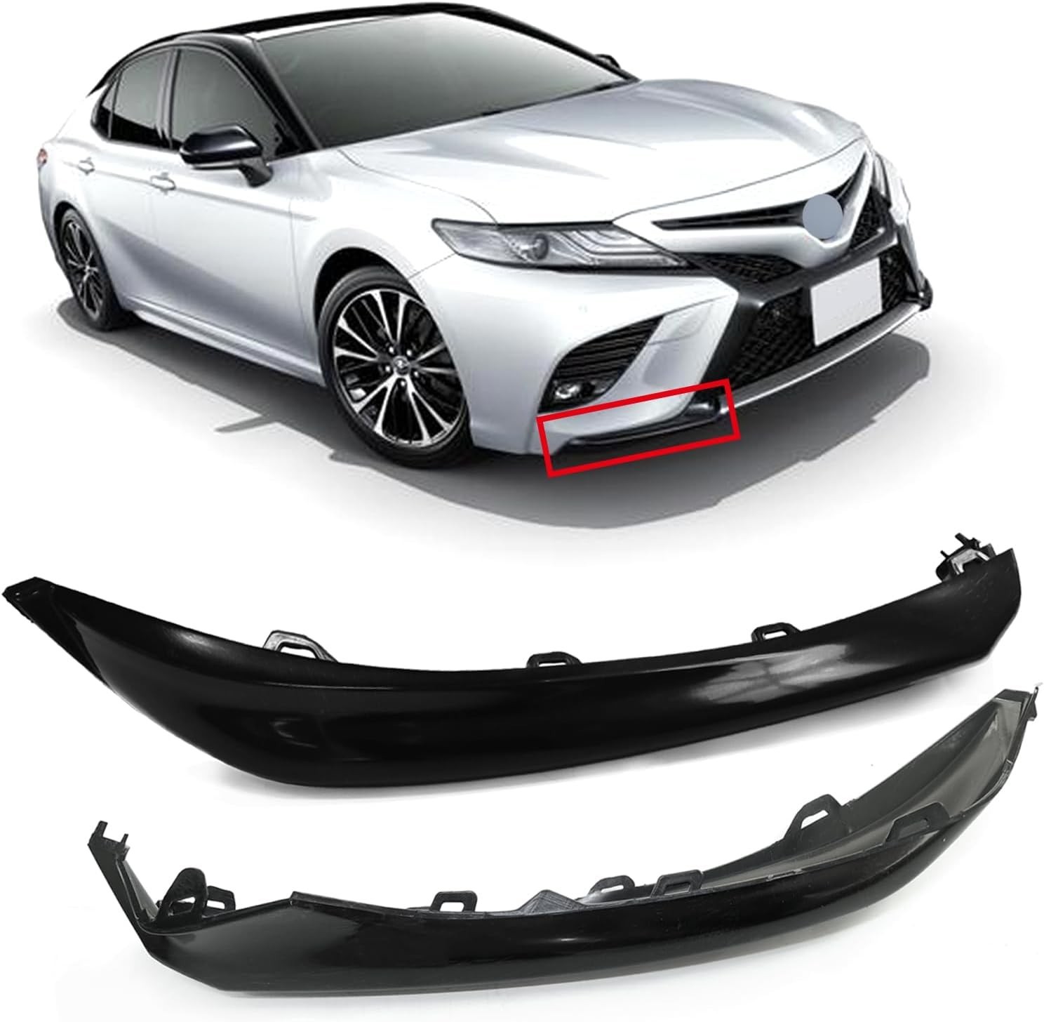 Front Bumper Lower Grille Trim Molding Fit for Toyota Camry SE XSE 2018 2019 202