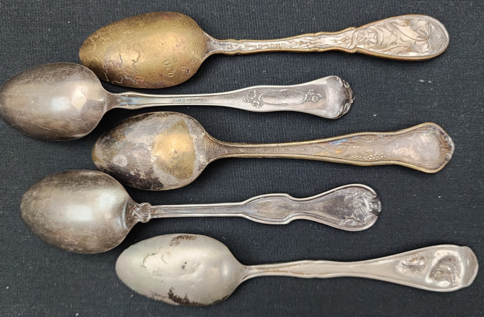 60 Piece Mixed Silverware Flatware Rodgers IS Woodrose & More 4.6 Pounds