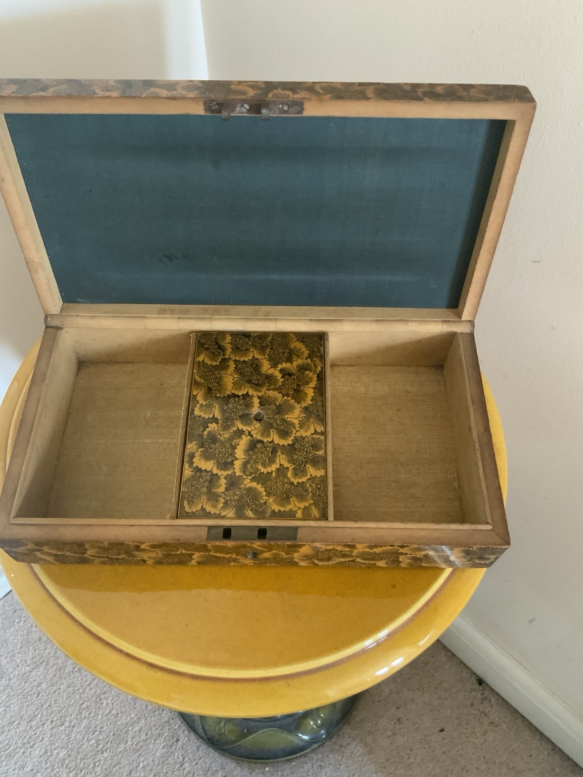 Antique Regency Mauchline Ware Work Box Invisible Hinge Signed C Stiven c1810