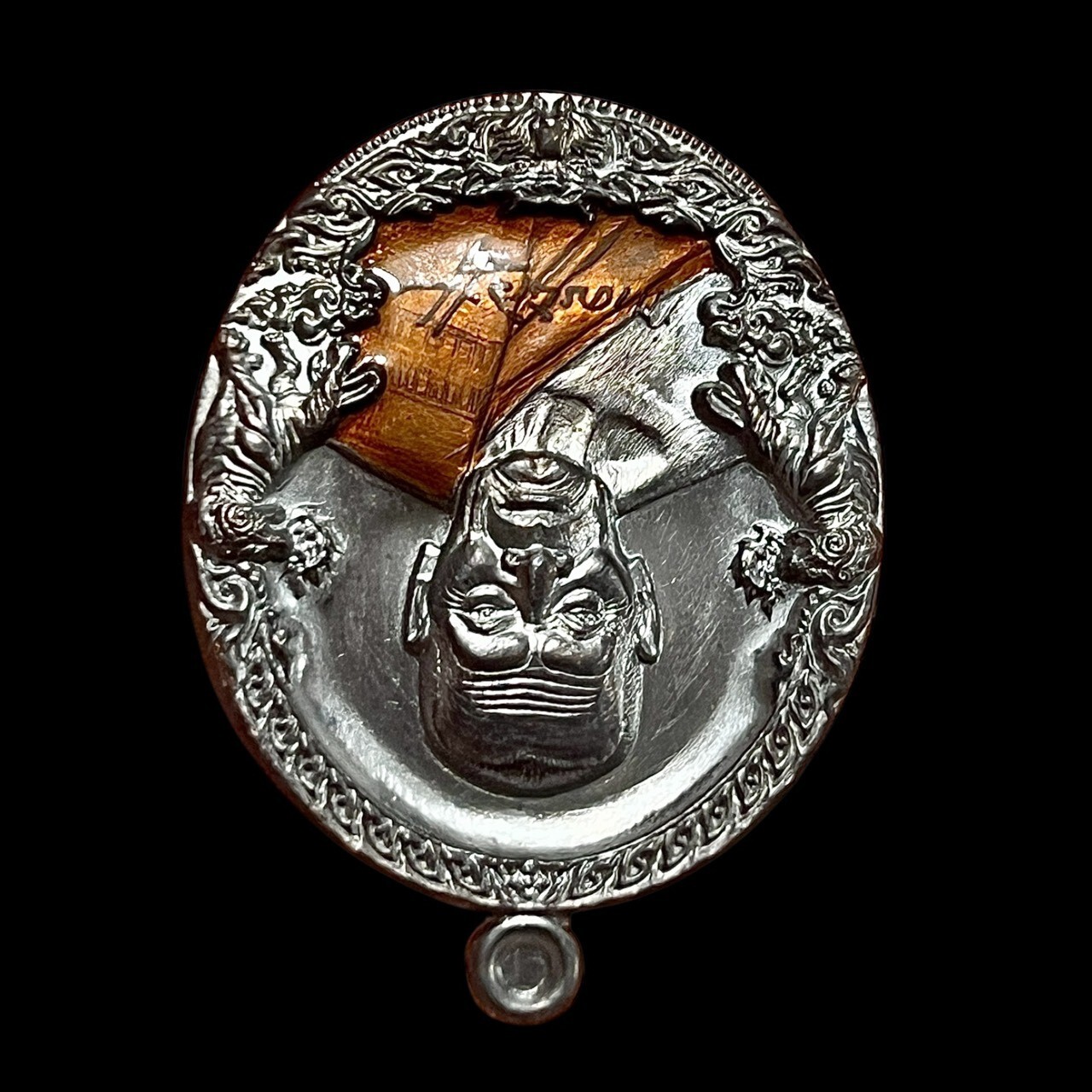 Authentic LP Pat Tiger King Wealth Luck Power Success Copper Thai Buddha Amulet