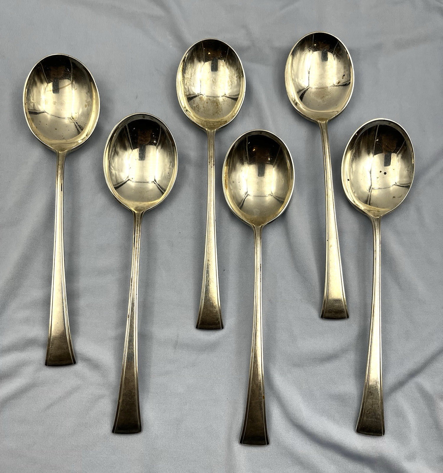 INTERNATIONAL FINE ARTS STERLING SILVER SOUP SPOON – TRANQUILITY EACH 6.5″