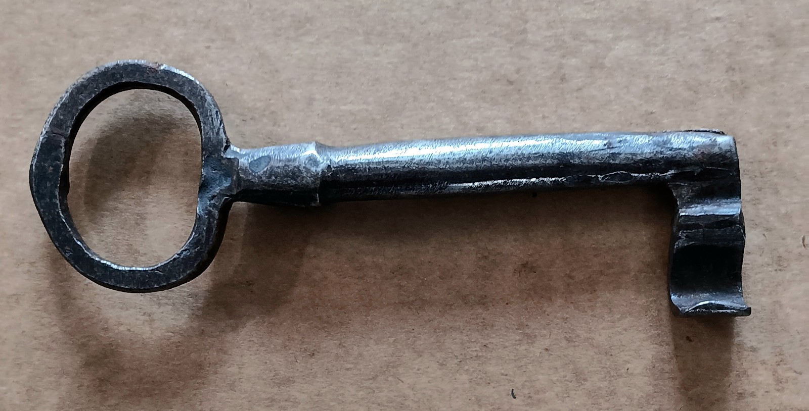 Rare Antique Hand Forged Iron Skeleton Key – Handmade Vintage