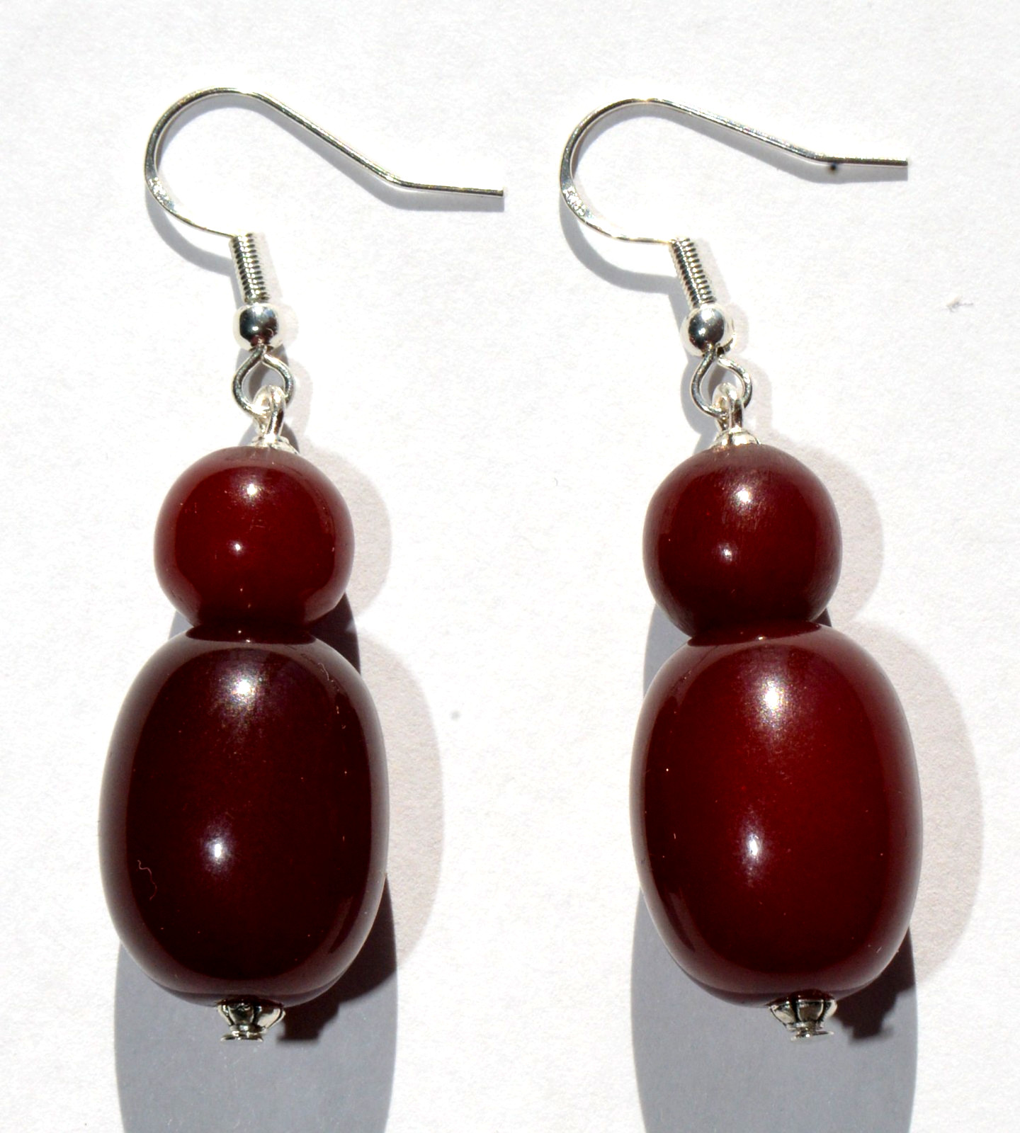 ✅RUSSIAN SOVIET BALTIC CHERRY AMBER SILVER HOOK EARRINGS BAKELITE NECKLACE WATCH