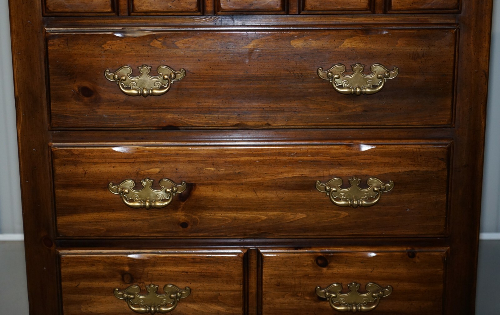 RRP £4500 THOMASVILLE BANK CHEST OF DRAWERS SOLID HARD WOOD HABERDASHERY STYLE