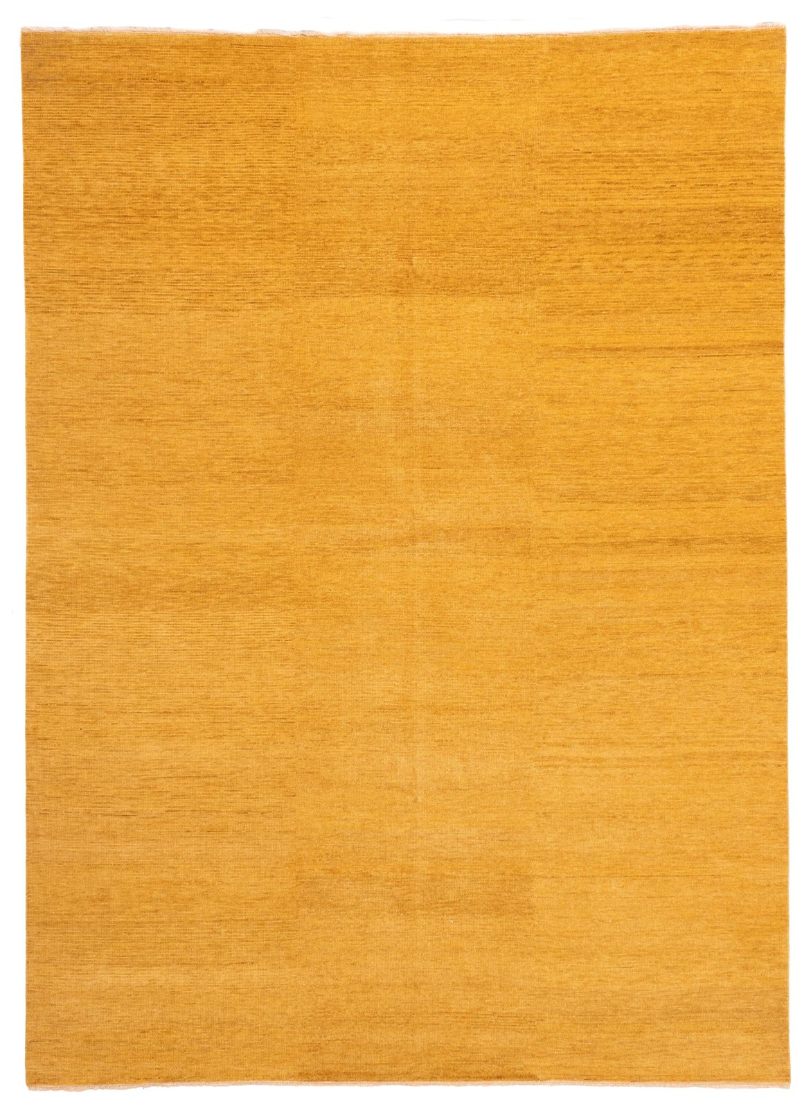Traditional Dark Gold Hand-knotted Area Rug 9’0″ x 12’1″ Oriental Wool Carpet
