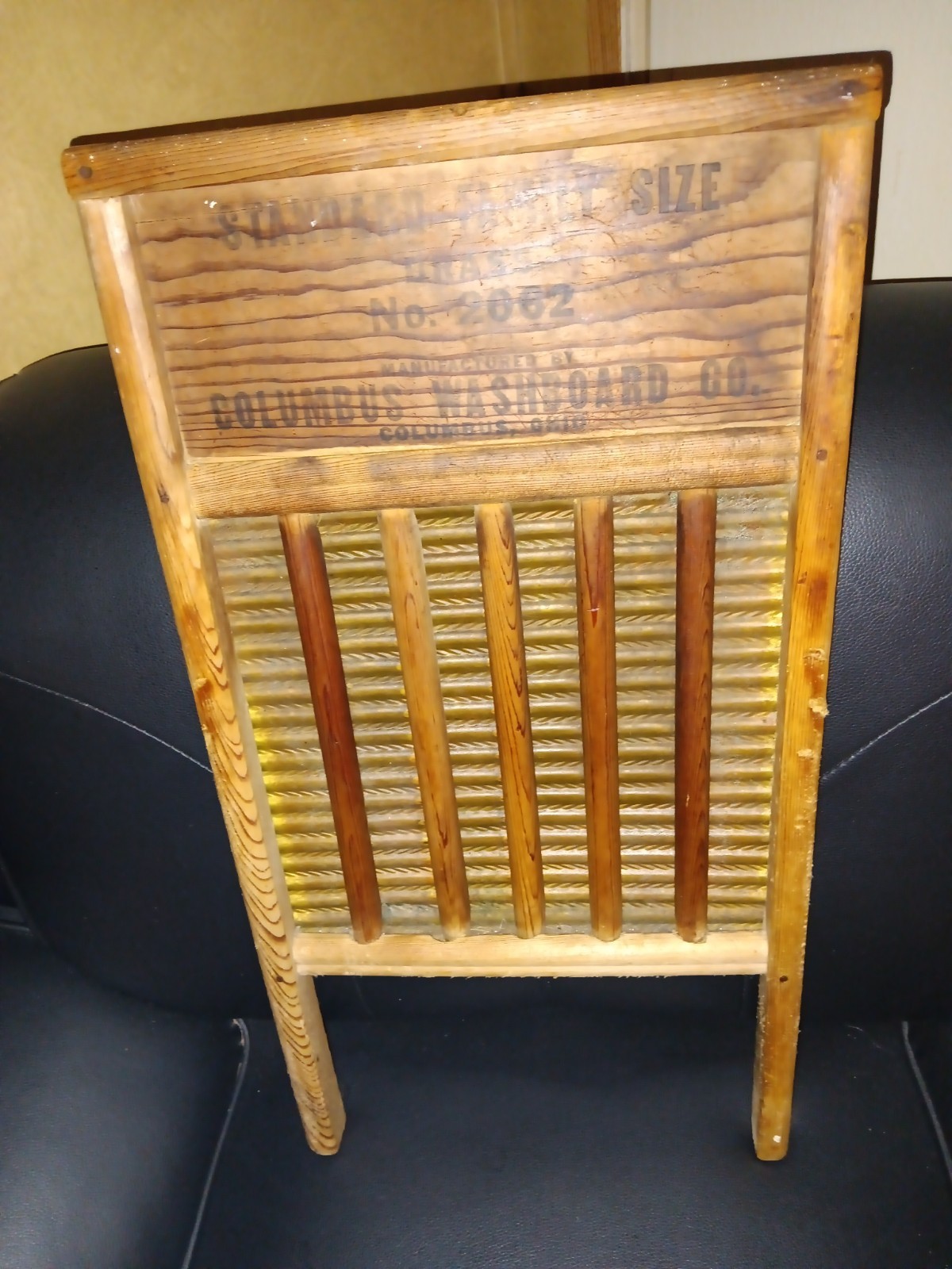 Vintage Maid-Rite Washboard No. 2062 Columbus Washboard Company Farmhouse