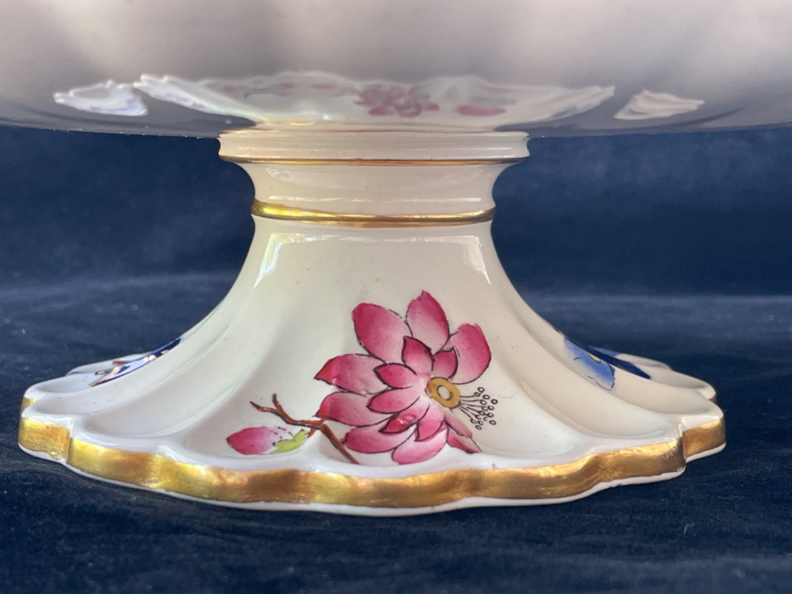 Antique Copeland “Pheasant” Pattern Comport / Cake Stand – Dated Nov. 1884 22cm