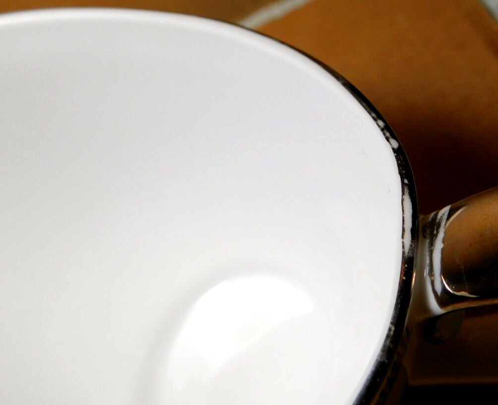 Mikasa~Barclay White & Silver Sugar Bowl With Lid And Creamer 3 Pc. Set