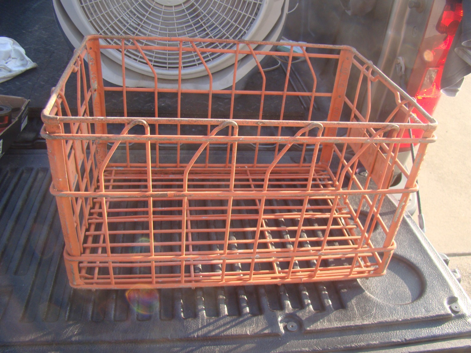 Vintage Rare Farmland 70 Dairy Metal Milk Crate 18 3/4″ x 12 1/2″ x 1