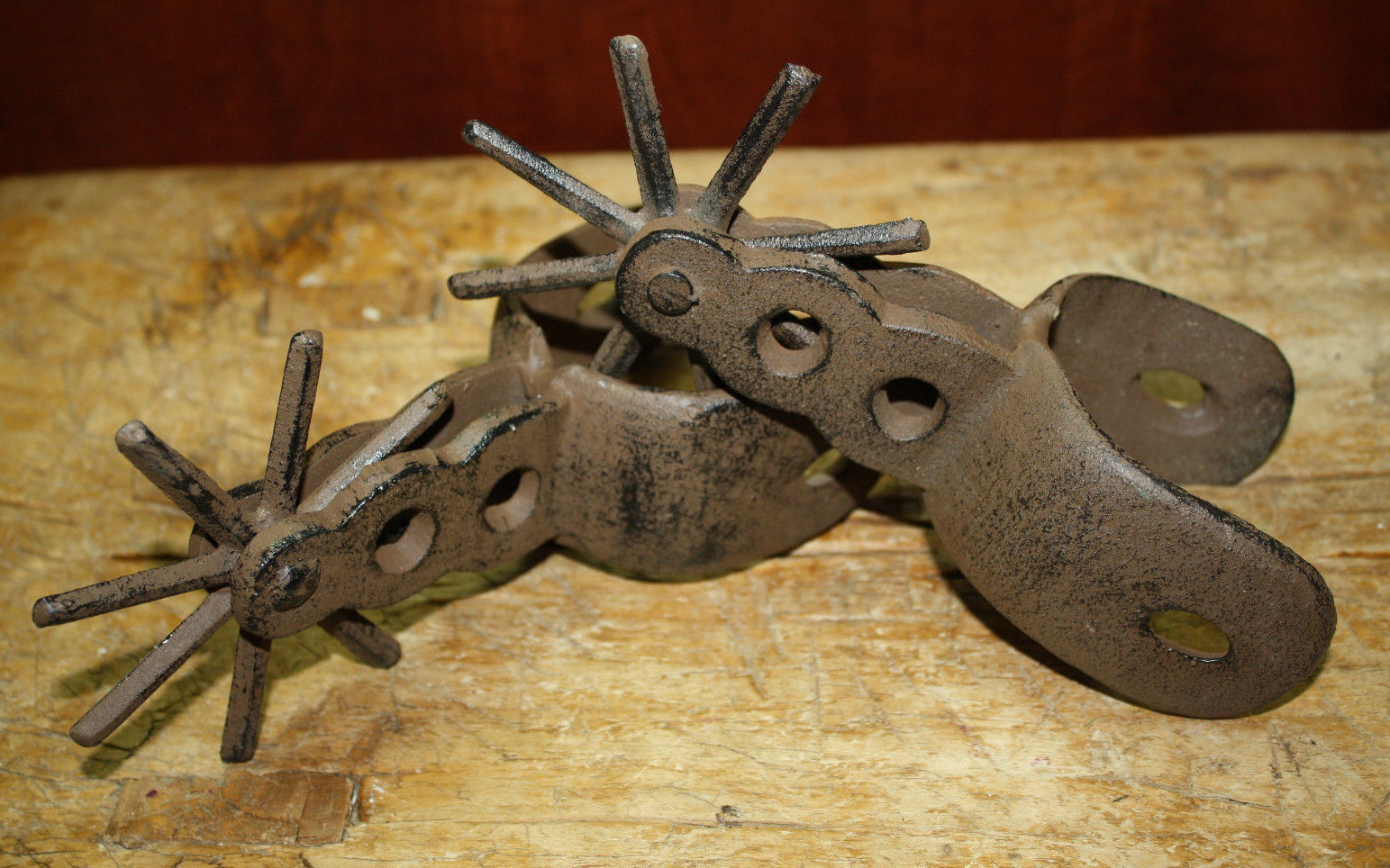 Cast Iron Large SPURS Rodeo Cowboy Western Rustic Home Decor Texas Spur Boots