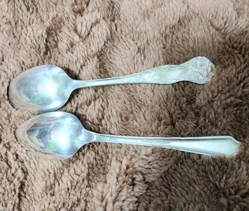 c1931 ALDEN & c1909 LILYTA SILVERPLATED 5 O’CLOCK TEA – COFFEE SPOONS 🍵☕️