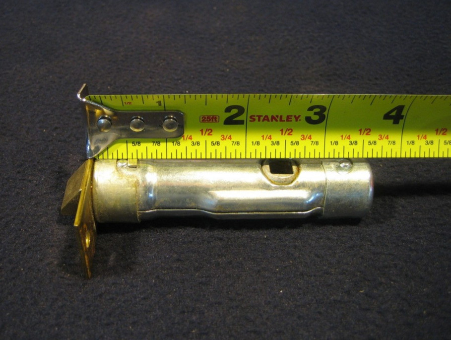 Vintage Entry Lock Set Brass Pull Handle & knob Dead Bolt w/ 2 keys – Dexter NOS