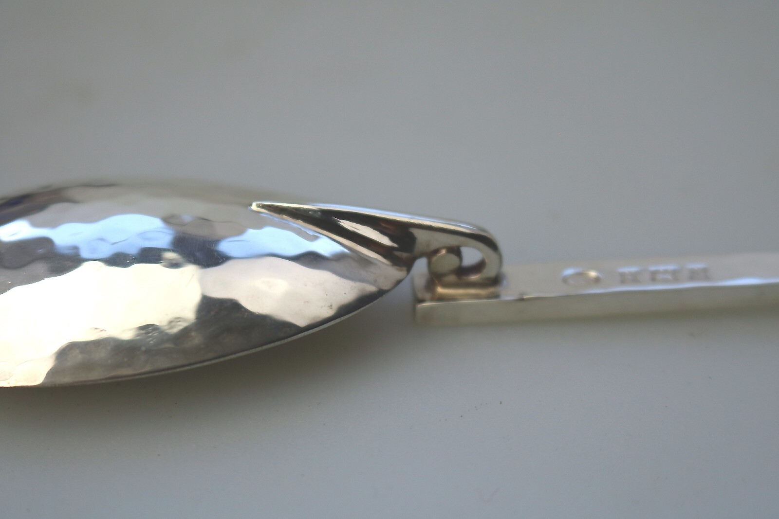 A E Jones unusual English solid silver novelty 400 AD Roman design Spoon C.1970